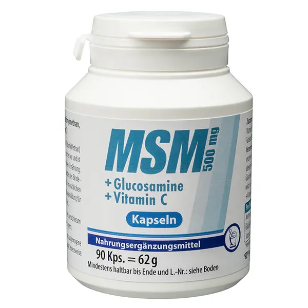 MSM 500 mg + Glucosamine + Vitamin C Kapseln