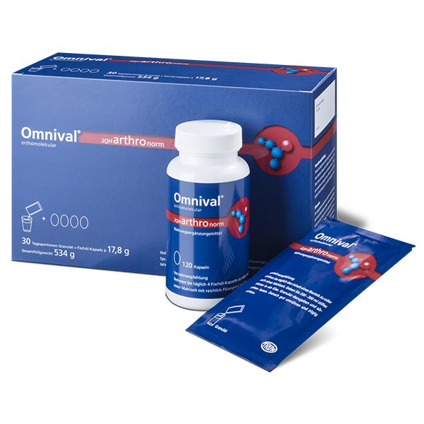 Omnival orthomolekular 2OH arthro norm 30er Granulat + Kapseln