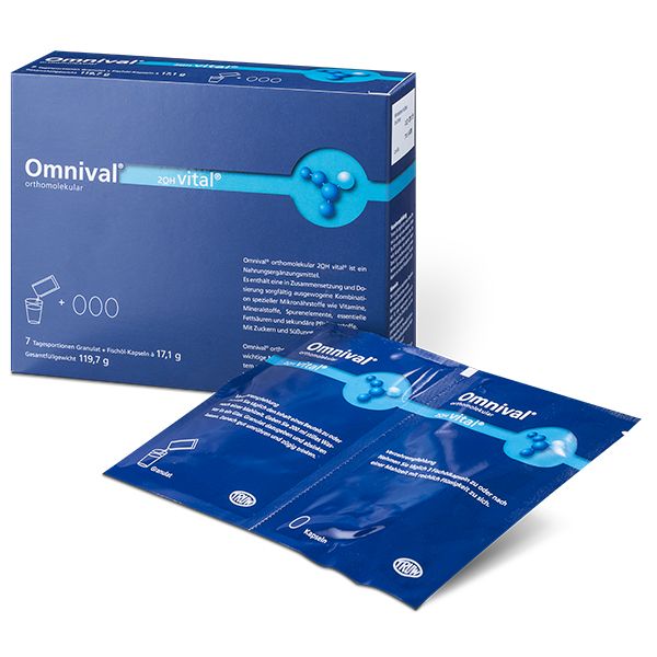 Omnival orthomolekular 2OH vital 7er Granulat + Kapseln