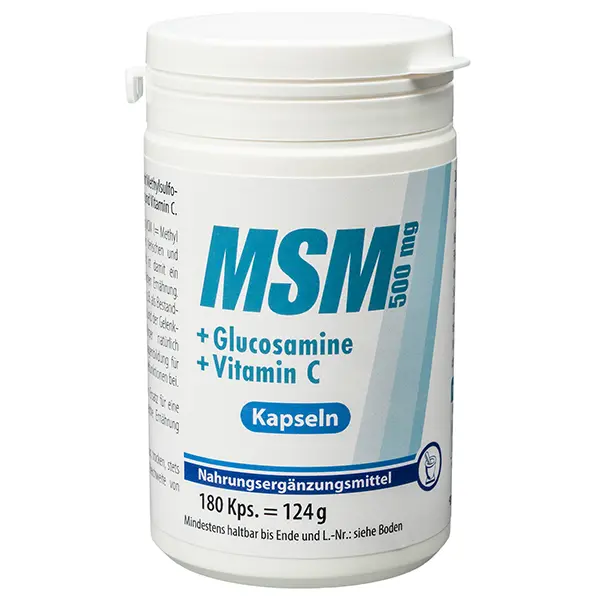 MSM 500 mg + Glucosamine + Vitamin C Kapseln