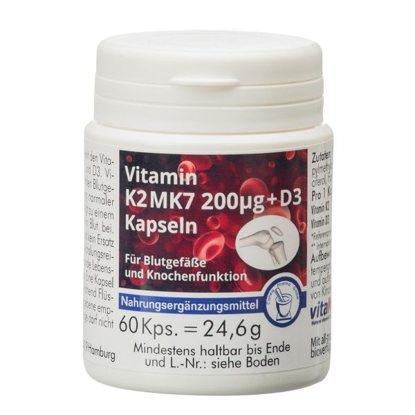 Vitamin K2 MK7 200µg + D3 Kapseln