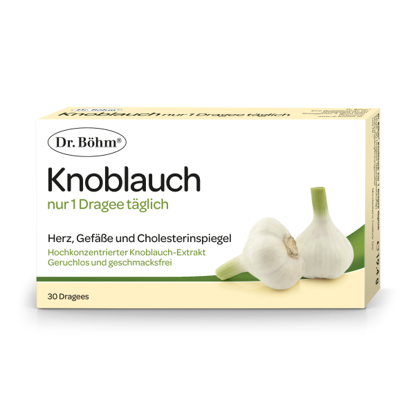 Dr. Böhm® Knoblauch nur 1 Dragee täglich