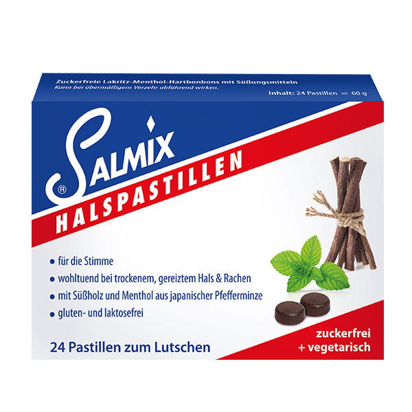 SALMIX Halspastillen – zuckerfrei + vegetarisch