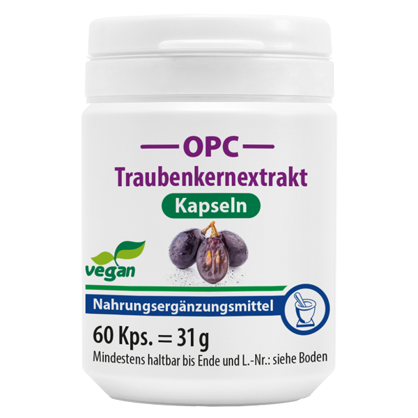 OPC Traubenkernextrakt + Vitamin C Kapseln