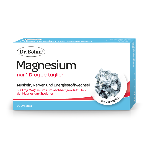 Dr. Böhm® Magnesium nur 1 Dragee täglich