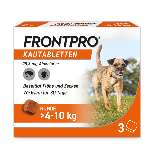 FRONTPRO Kautabletten für Hunde (>4-10 kg)