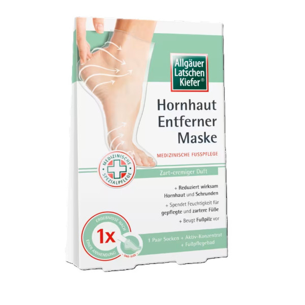 ALLGÄUER LATSCHENKIEFER Hornhaut Entferner Maske Cremig