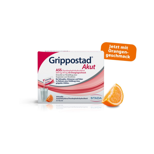 Grippostad® Akut 500 mg/30 mg Granulat mit Orangengeschmack